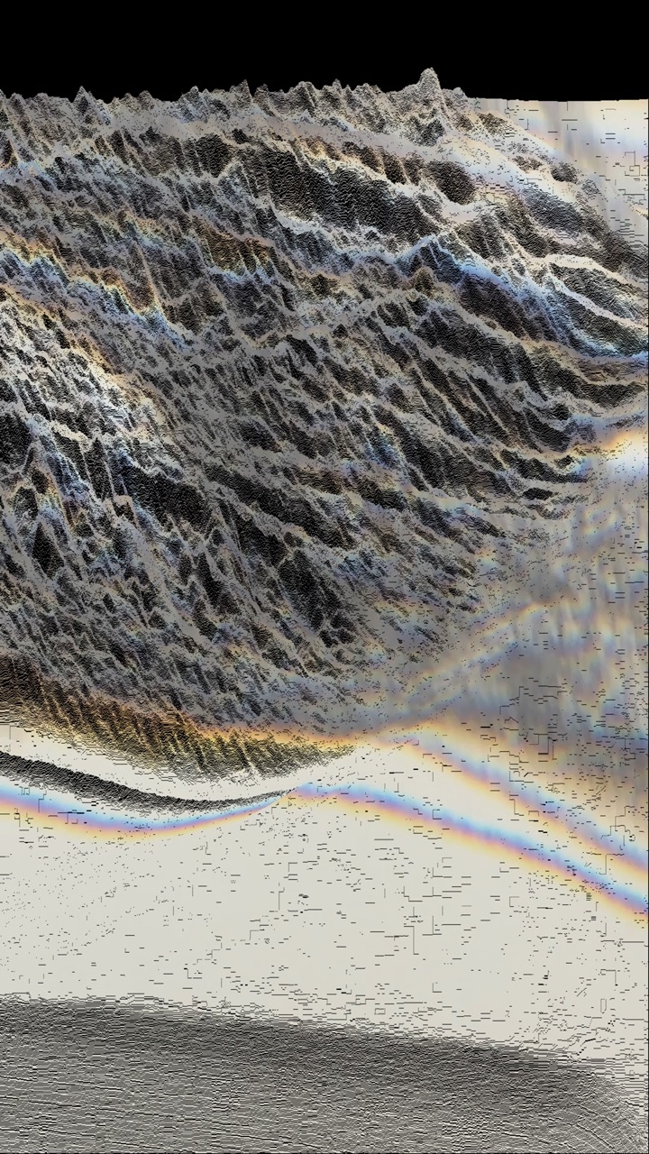 Studio work in progress, video animation topography