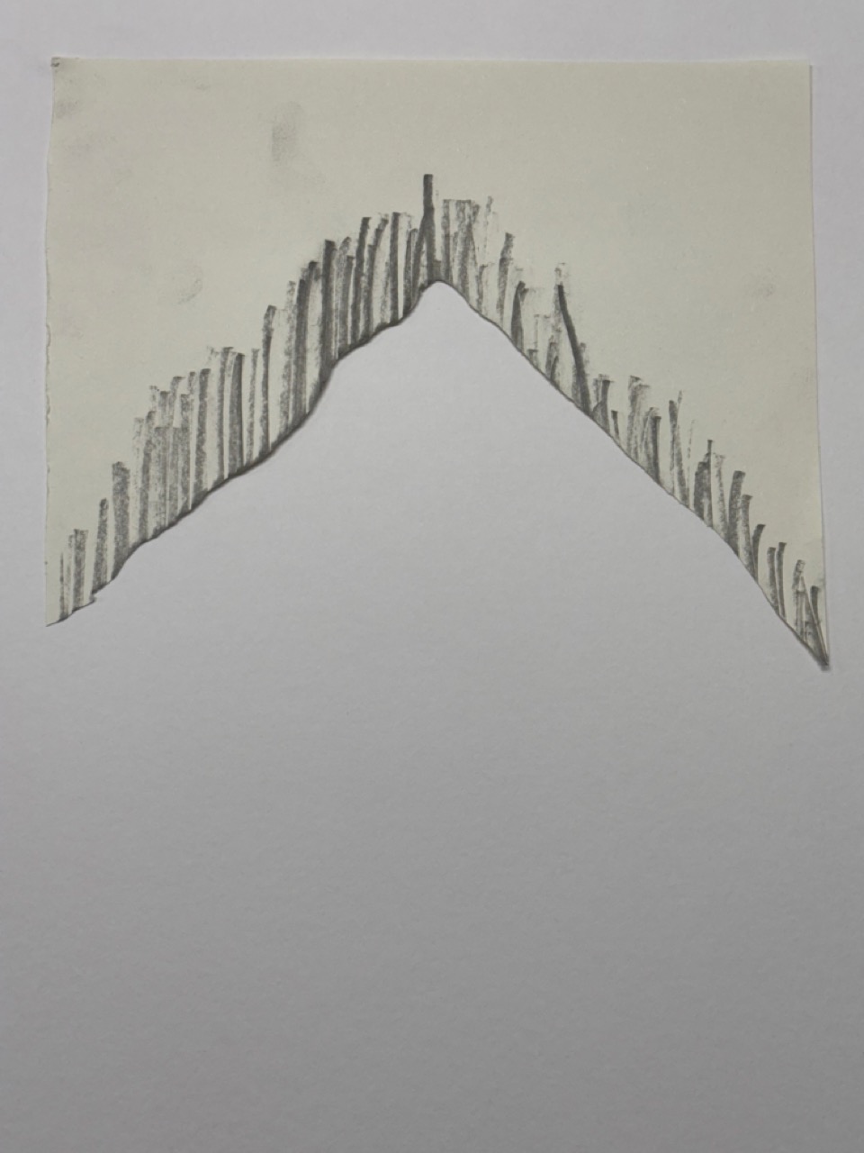 Studio work in progress, mountain sketch