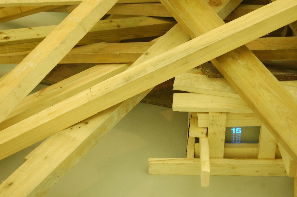 Installation view of Closed Loop, 2012