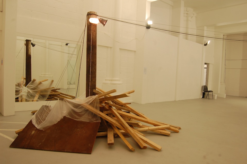 Installation view of Closed Loop, 2012