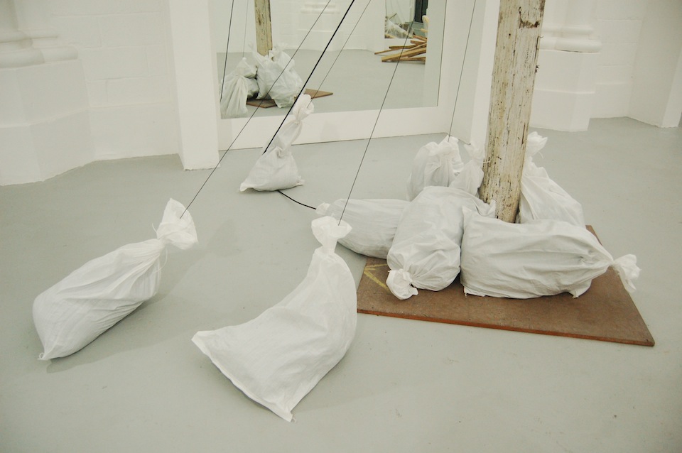 Installation view of Closed Loop, 2012
